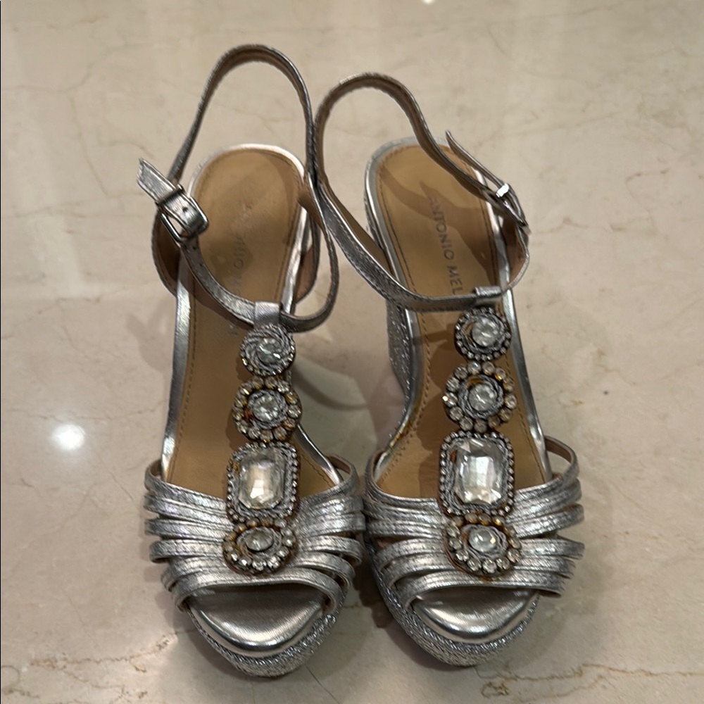 Antonio Melani Silver Women's Sandals